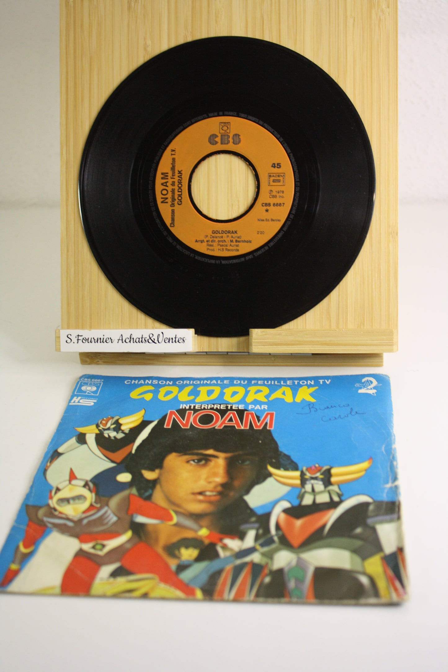 Goldorak – Goldorak – Noam – Disque CBS – Objet dérivé – 1978 – Disque 45T