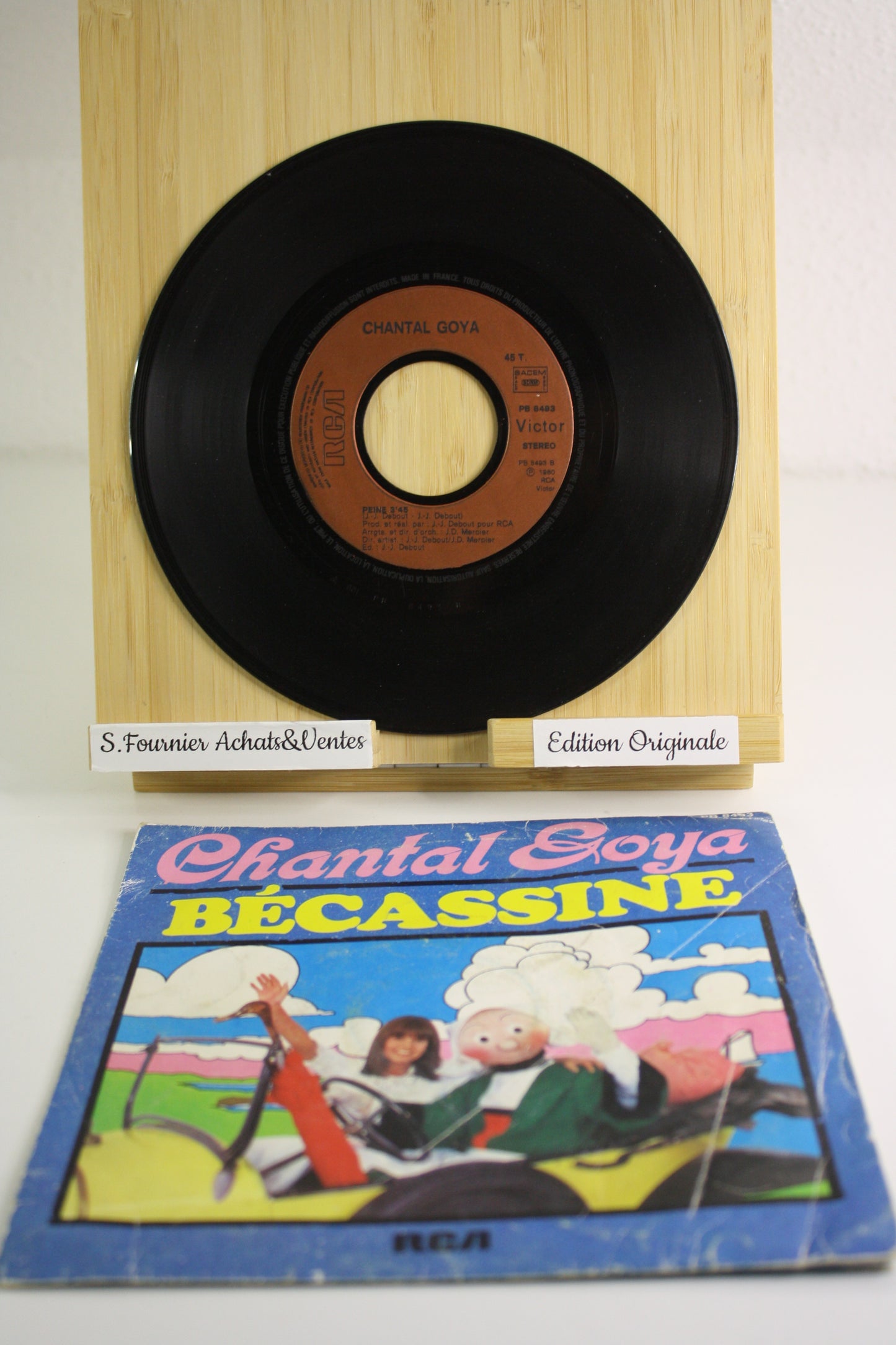 Bécassine 45 tours - Bécassine – Chantal Goya – RCA – Objet dérivé – 1980 – Vinyle 45 tours