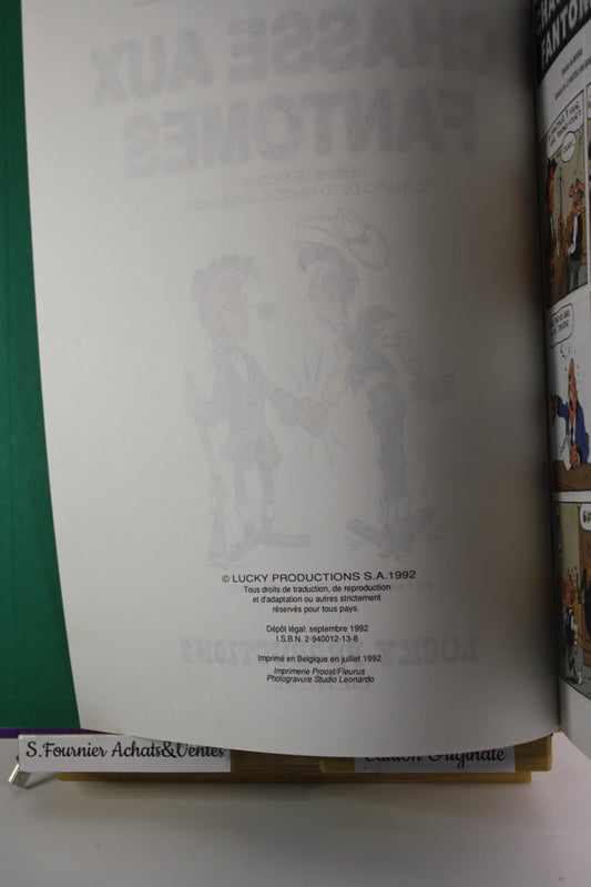 Chasse aux fantômes – Lucky Luke – Morris Hartog Van banda – Lucky produiction – EO – 1992