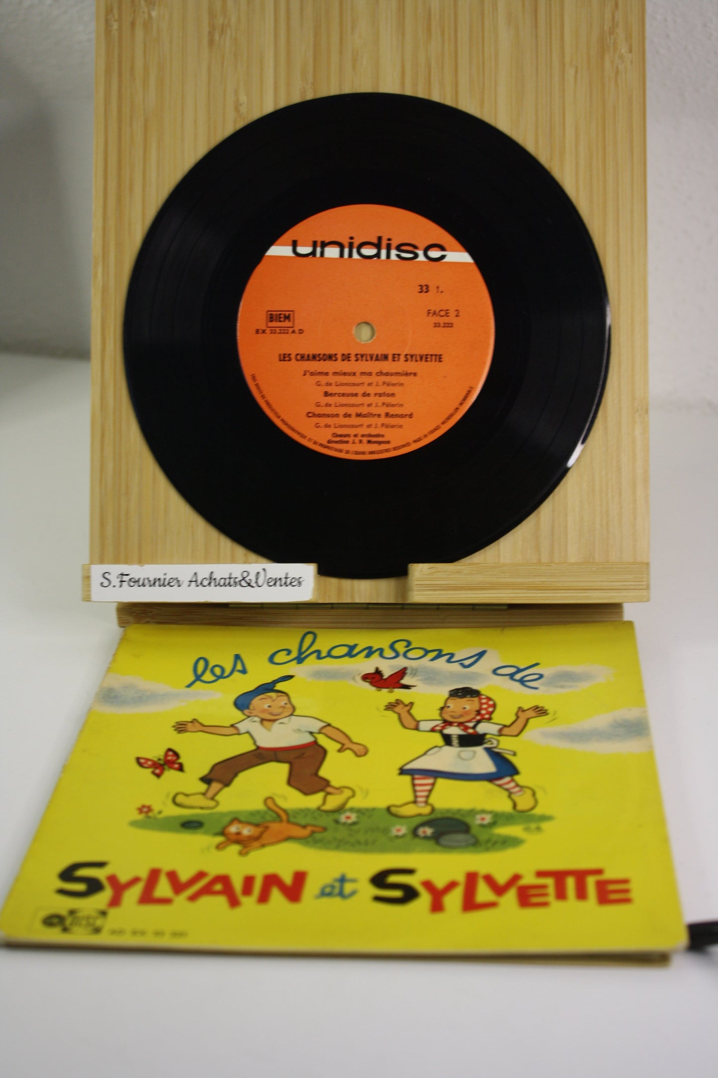 N° 1 Les chansons de – Sylvain et Sylvette – Dubois De Lioncourt Pèlerin – Unidisc – vinyle 33 tours 7’’ – 1962