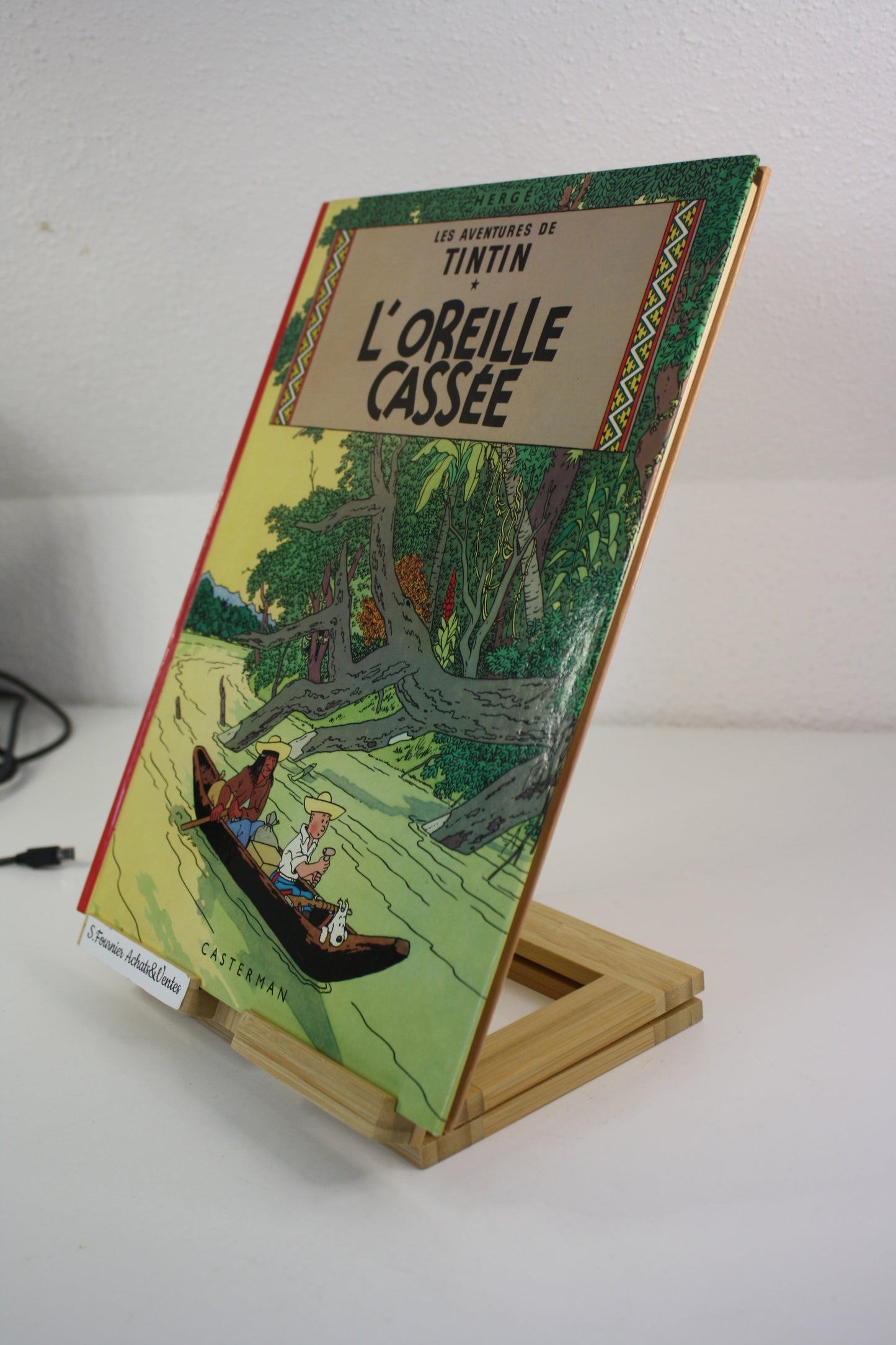 L’oreille cassée – Tintin – Hergé – Casterman – Réédition – 1975 – C1