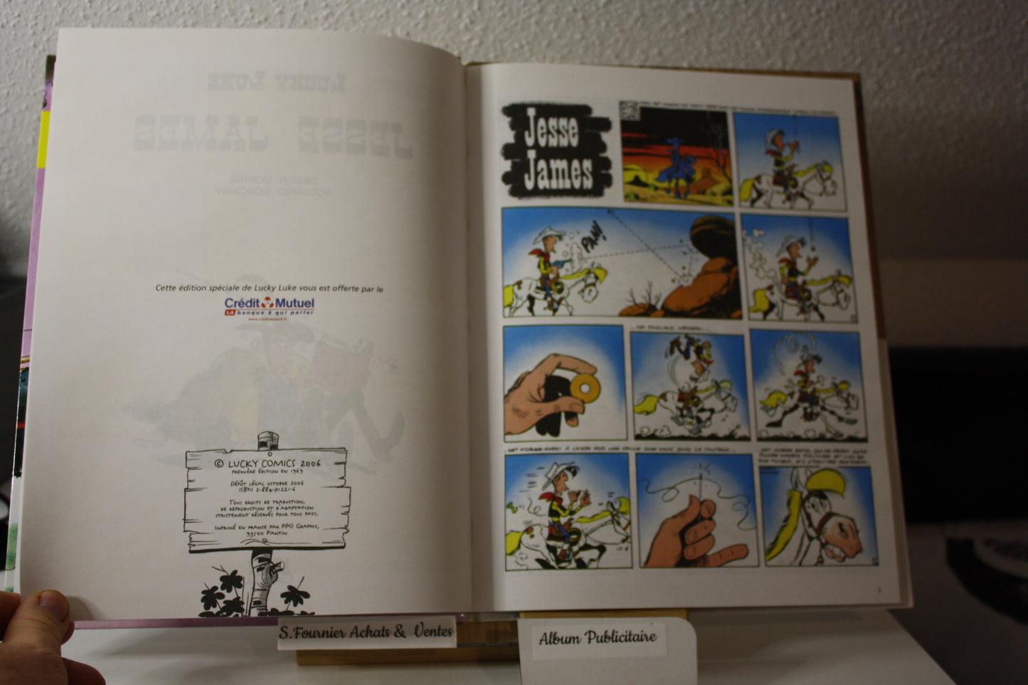 Jesse James – Lucky Luke – Morris et Goscinny - Lucky comics – Publicitaire - 2006 – Credit Mutuel