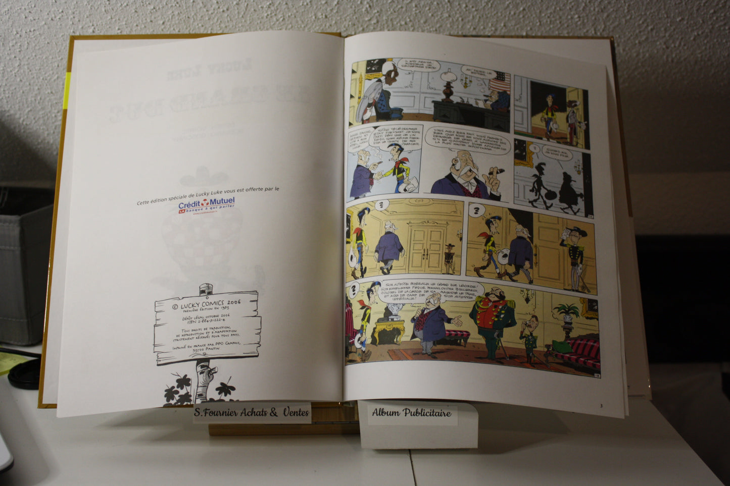 Le Grand Duc – Lucky Luke – Goscinny Morris - Lucky Comics - Publicitaire - 2006 - Crédit Mutuel