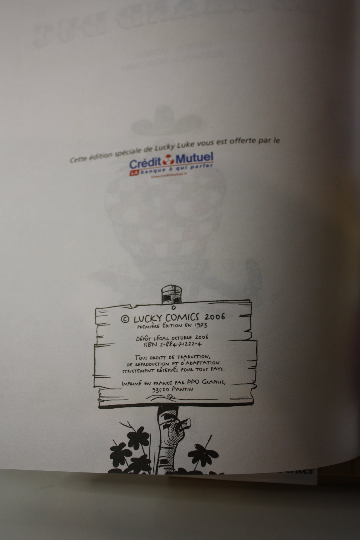 Le Grand Duc – Lucky Luke – Goscinny Morris - Lucky Comics - Publicitaire - 2006 - Crédit Mutuel