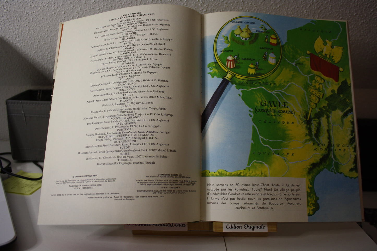 La grande Traversée – Astérix - Goscinny Uderzo - Dargaud - EO - 1975