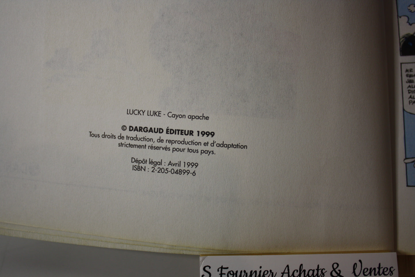 Canyon Apache – Lucky Luke – Morris Goscinny - Dargaud - Publicitaire - 1999 - Mc Donald