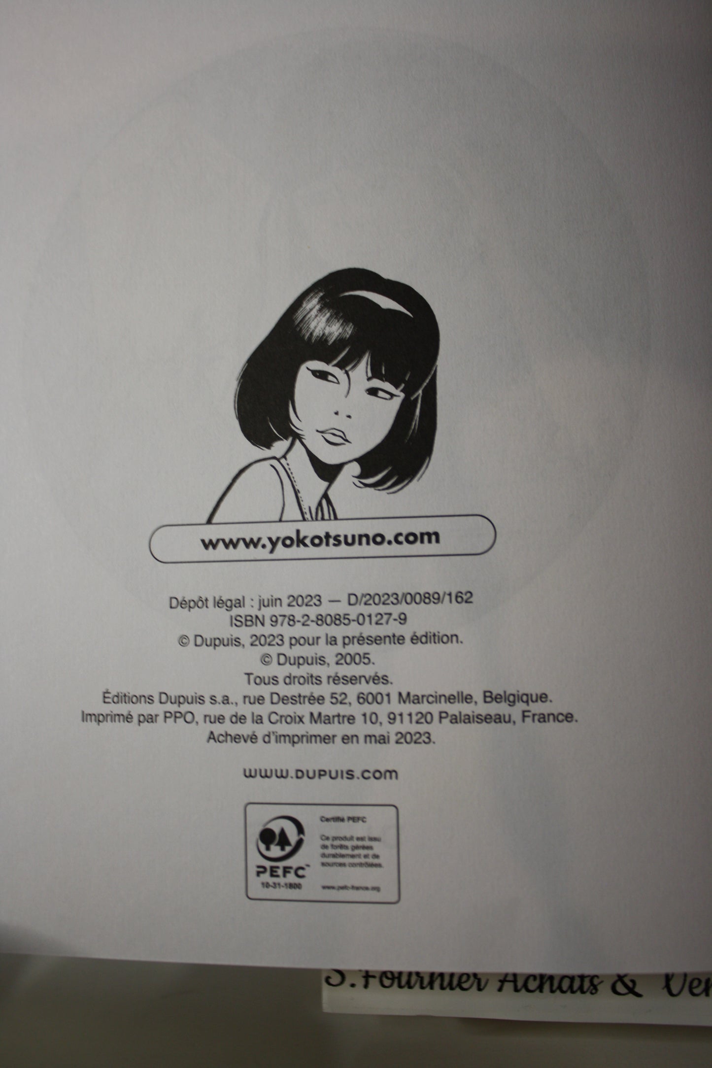 Le septième code – Yoko Tsuno – Roger Leloup – Dupuis – Réédition– 2006