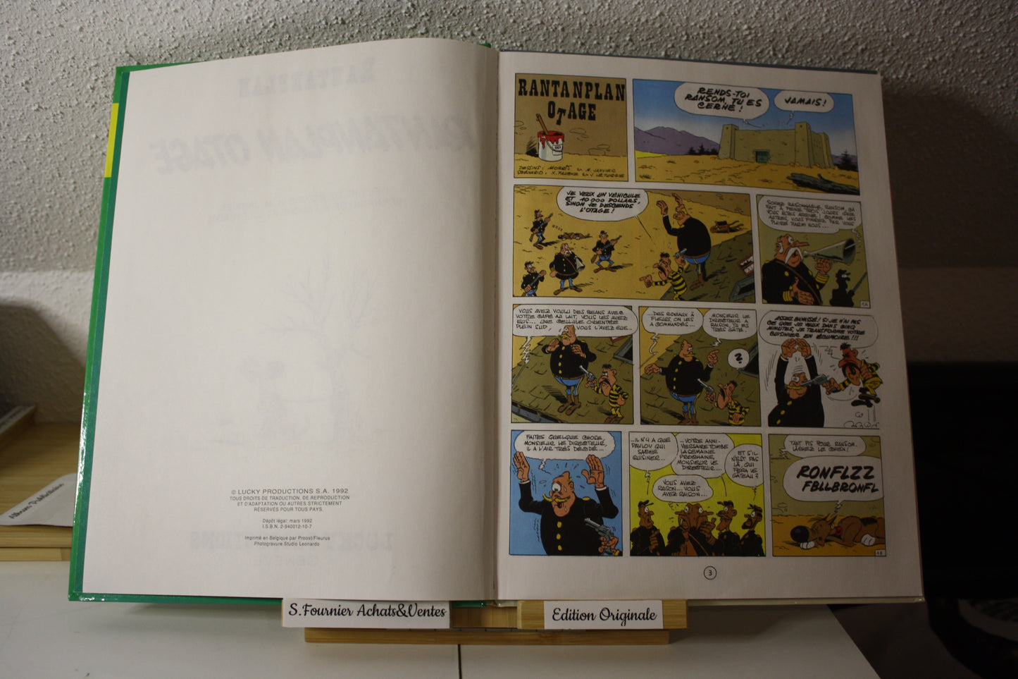 Rantanplan Otage – Rantanplan - Morris – Lucky Production - EO - 1992