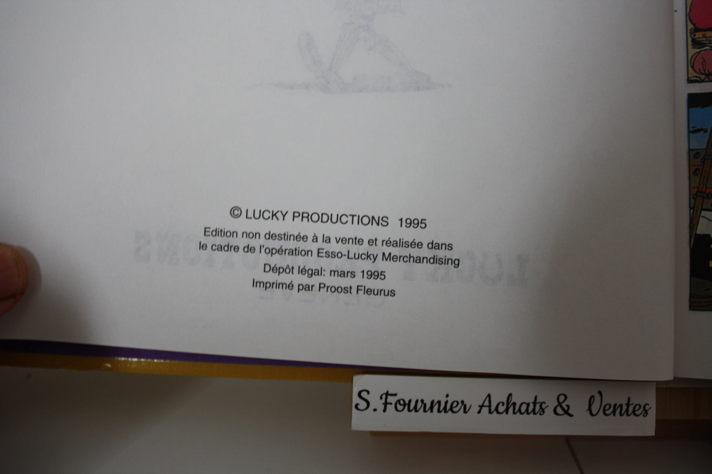 Mac chez les Indiens – Lucky Luke – Morris et Goscinny - Lucky production Genève - Publicitaire - 1995 - ESSO