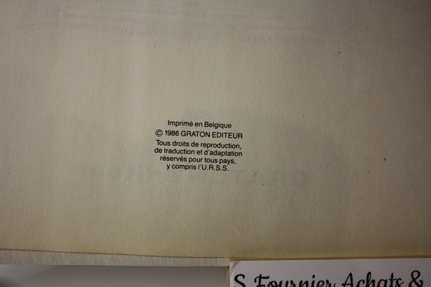 Panique à Monaco – Michel Vaillant – Jean Graton - Graton Editeur -Publicitaire - 1986 - Elf Antar