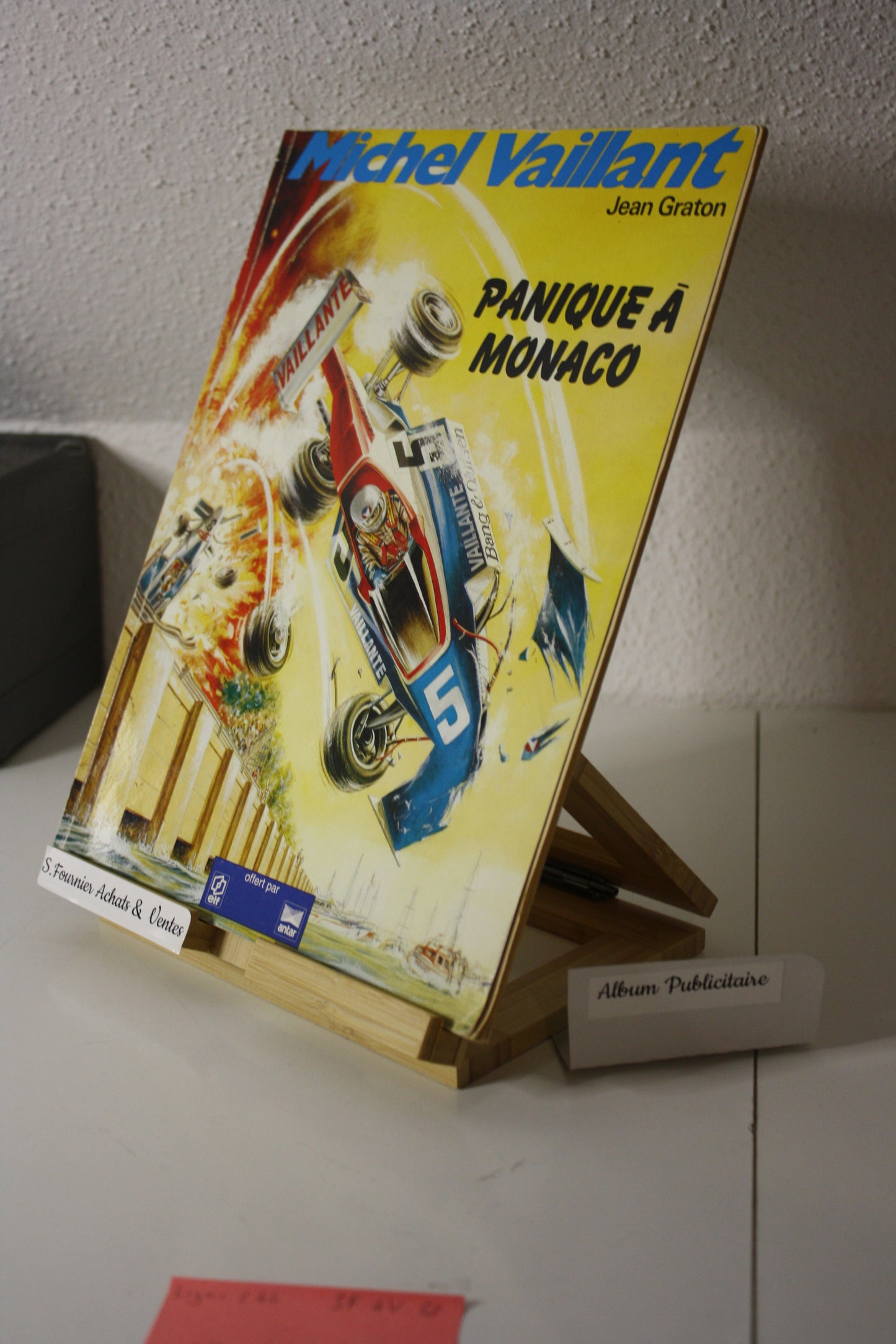 Panique à Monaco – Michel Vaillant – Jean Graton - Graton Editeur -Publicitaire - 1986 - Elf Antar