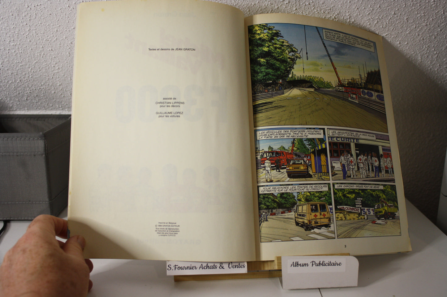 F 3000 – Michel Vaillant – Jean Graton - Graton éditeur – Publicitaire - 1989 - Elf Antar