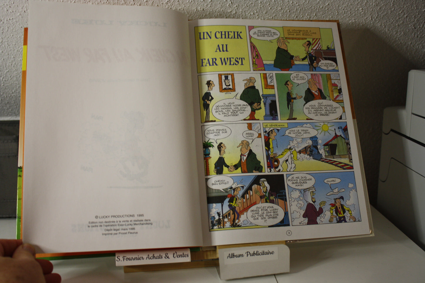 Un cheik au Far West – Lucky Luke - Morris - Lucky Production - Publicitaire - 1995 - Esso