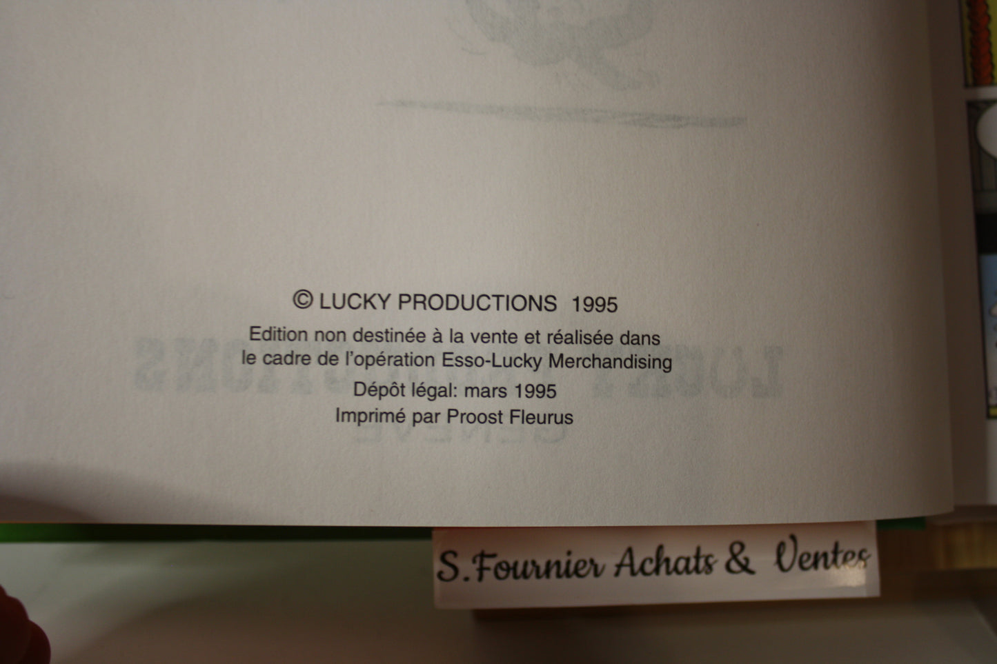Un cheik au Far West – Lucky Luke - Morris - Lucky Production - Publicitaire - 1995 - Esso