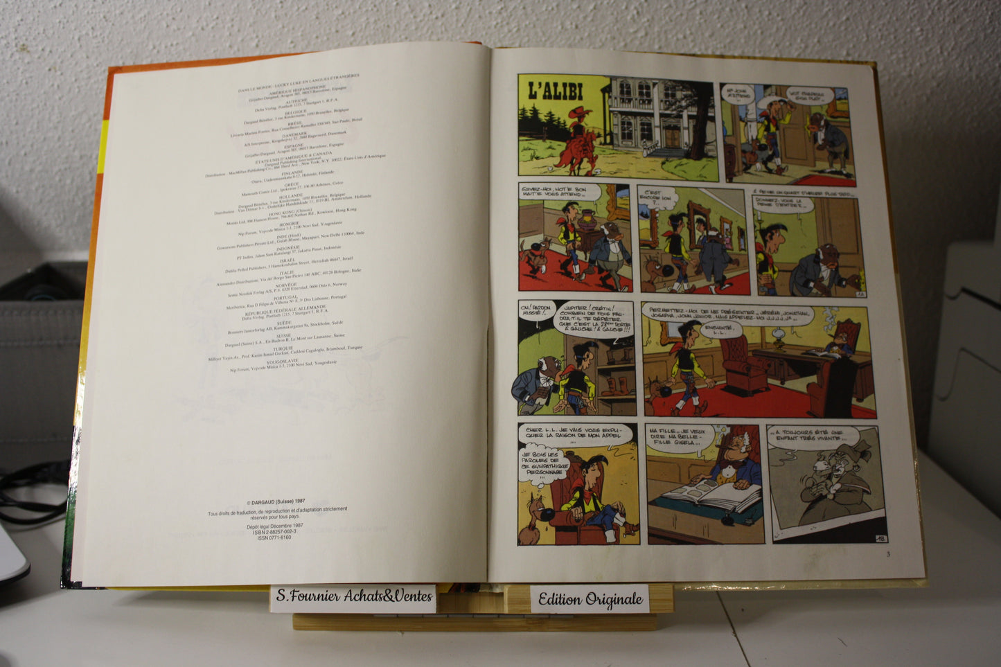 L’alibi – Lucky Luke – Morris et Guylouis - Dargaud - EO - 1987