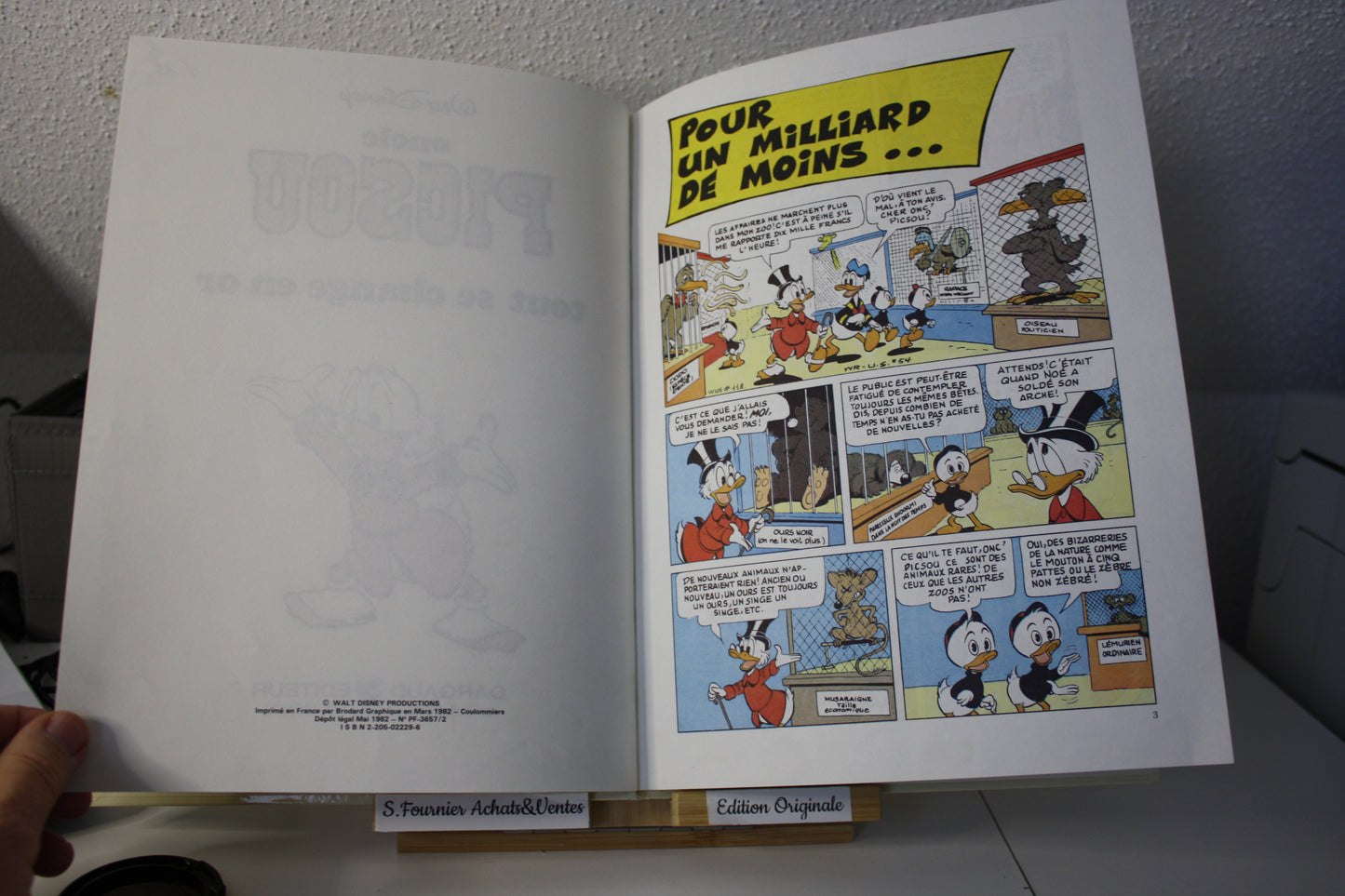 Oncle Picsou tout se change en or – Walt Disney - Walt Disney – Dargaud Editeur - EO - 1982