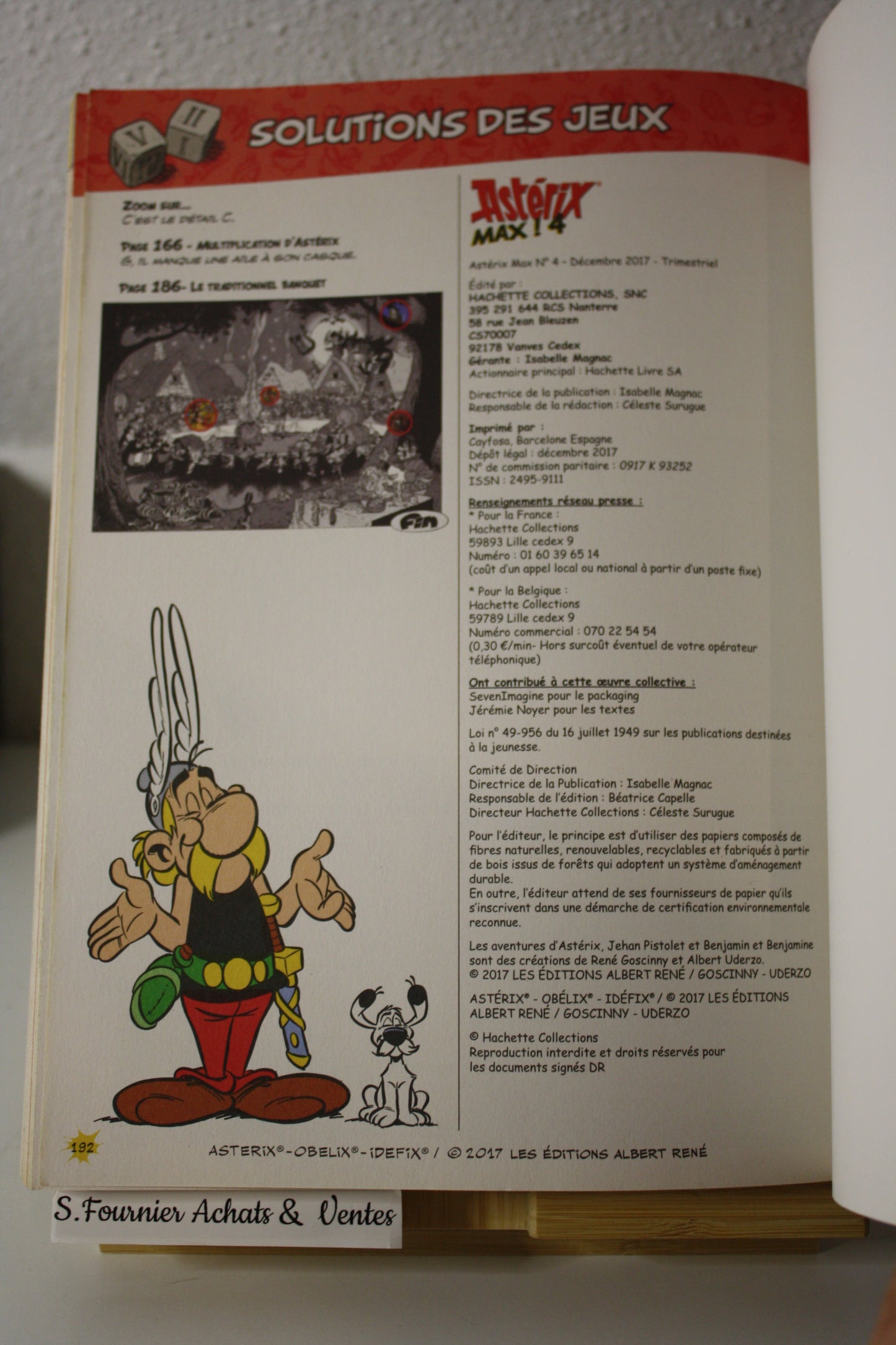 Astérix Max n°4 – Astérix - Goscinnny Uderzo – Hachette - Trimestriel - 2017 – Décembre