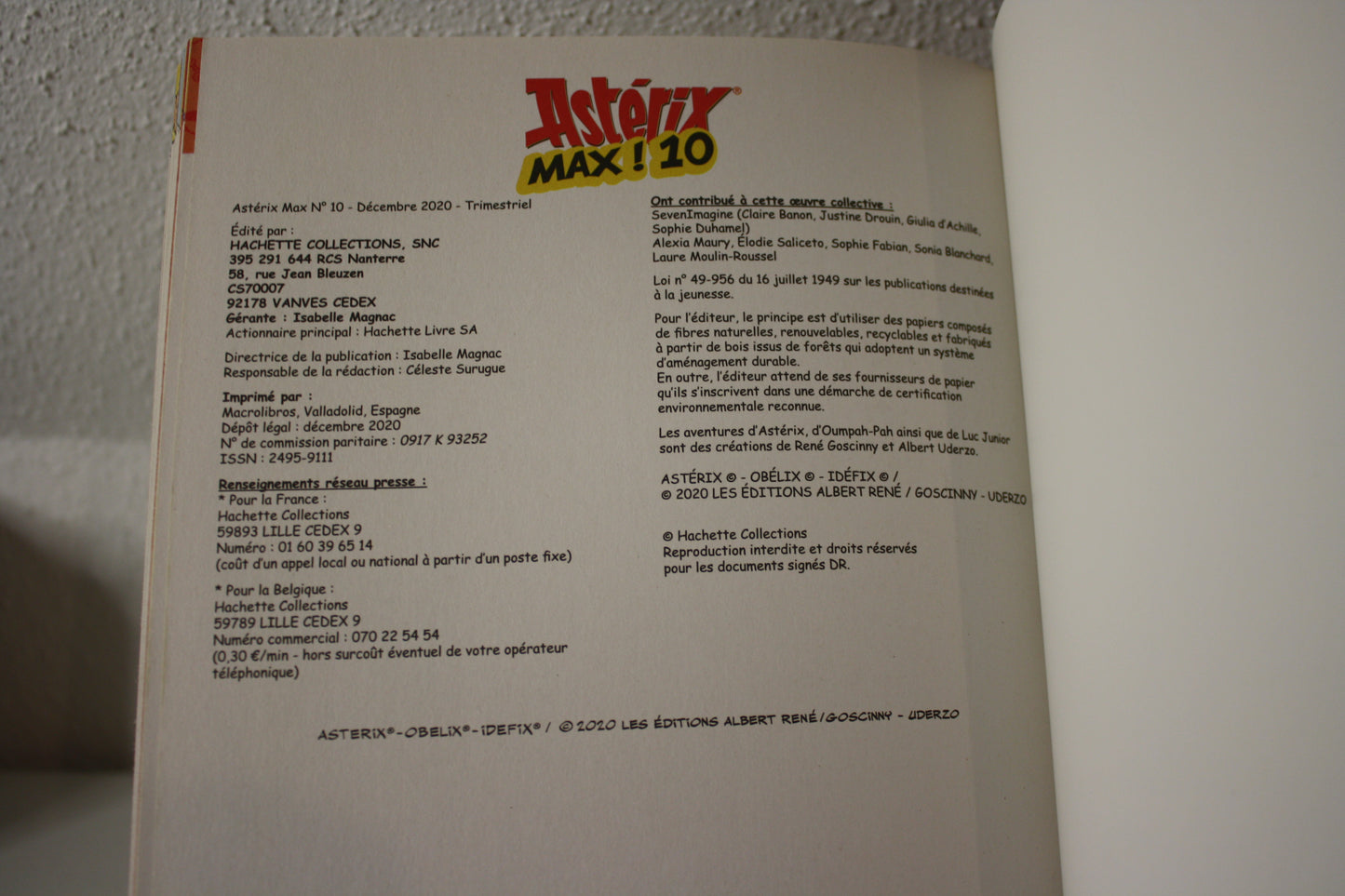 Astérix Max n°10 – Astérix - Goscinny Uderzo - Hachette - Trimestriel - 2020 – Décembre