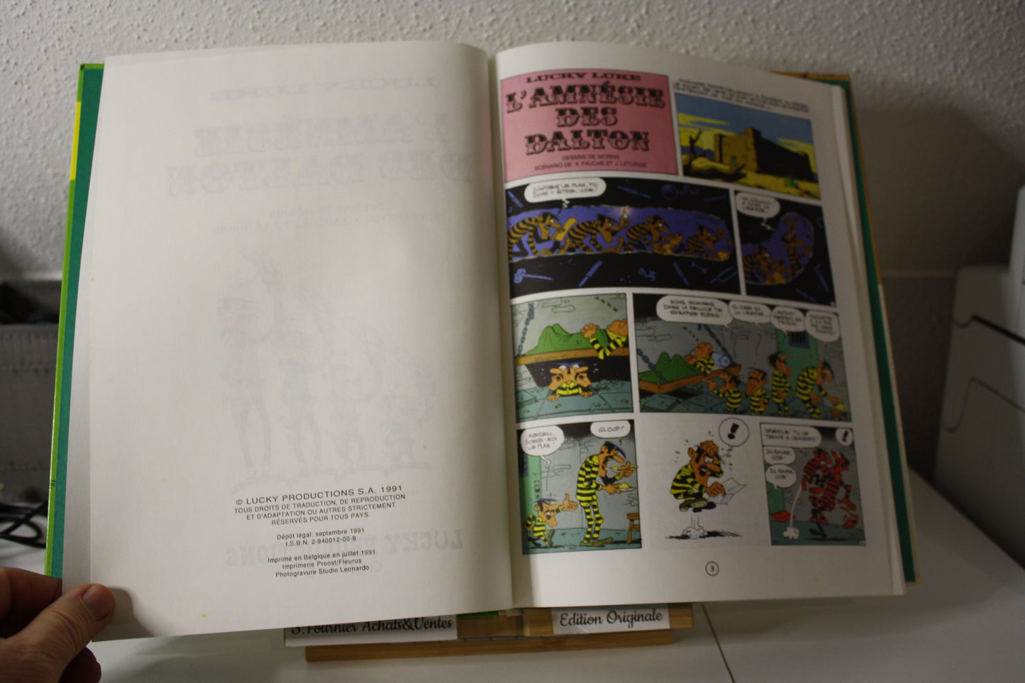 L’amnésie des Dalton – Lucky Luke - Morris, Fauche et Léturgie - Lucky Production - EO - 1991