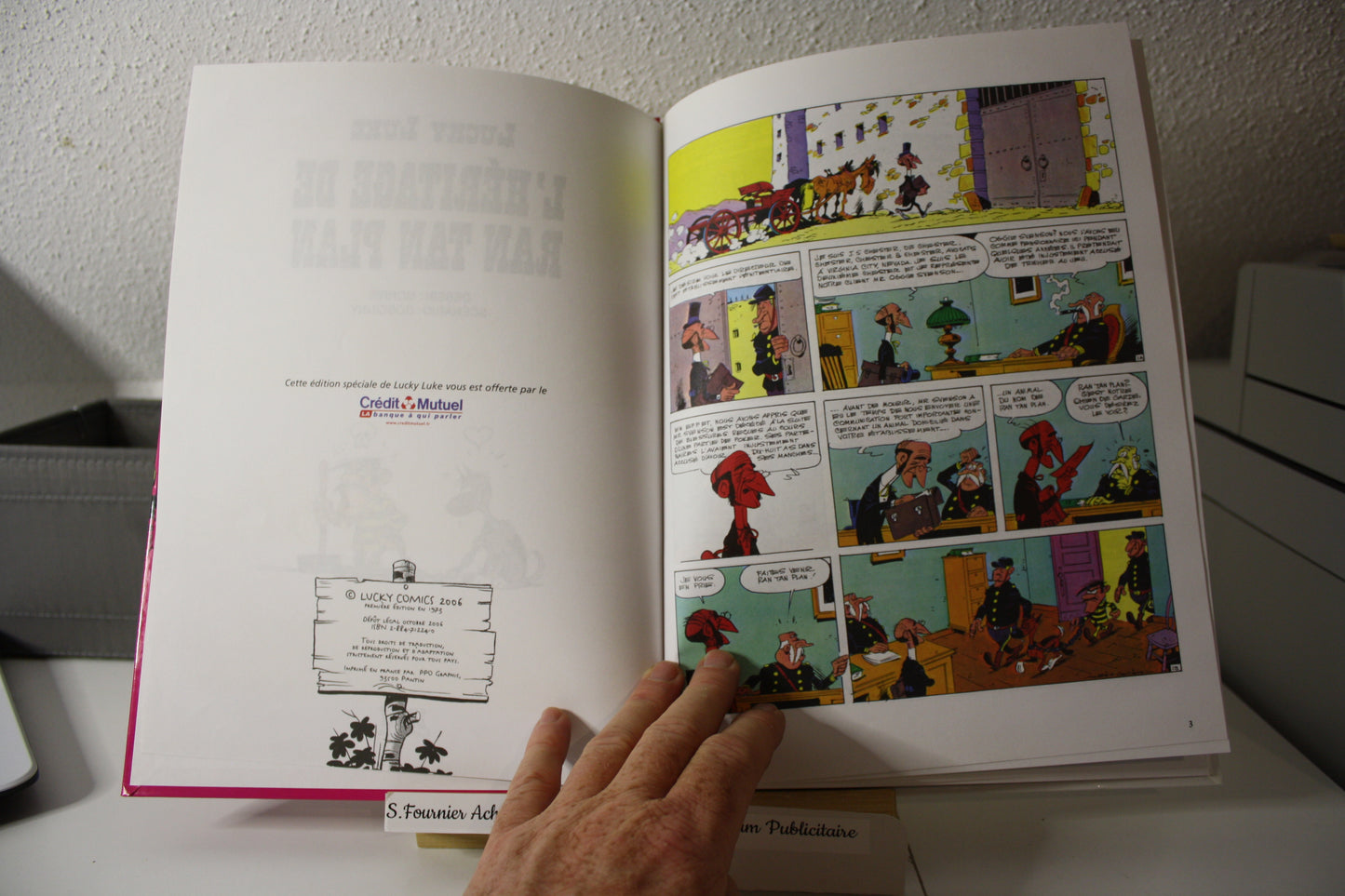 L’héritage de Ran tan plan – Lucky Luke – Morris et Goscinny - Lucky Comics - Publicitaire – 2006 – Crédit Mutuel