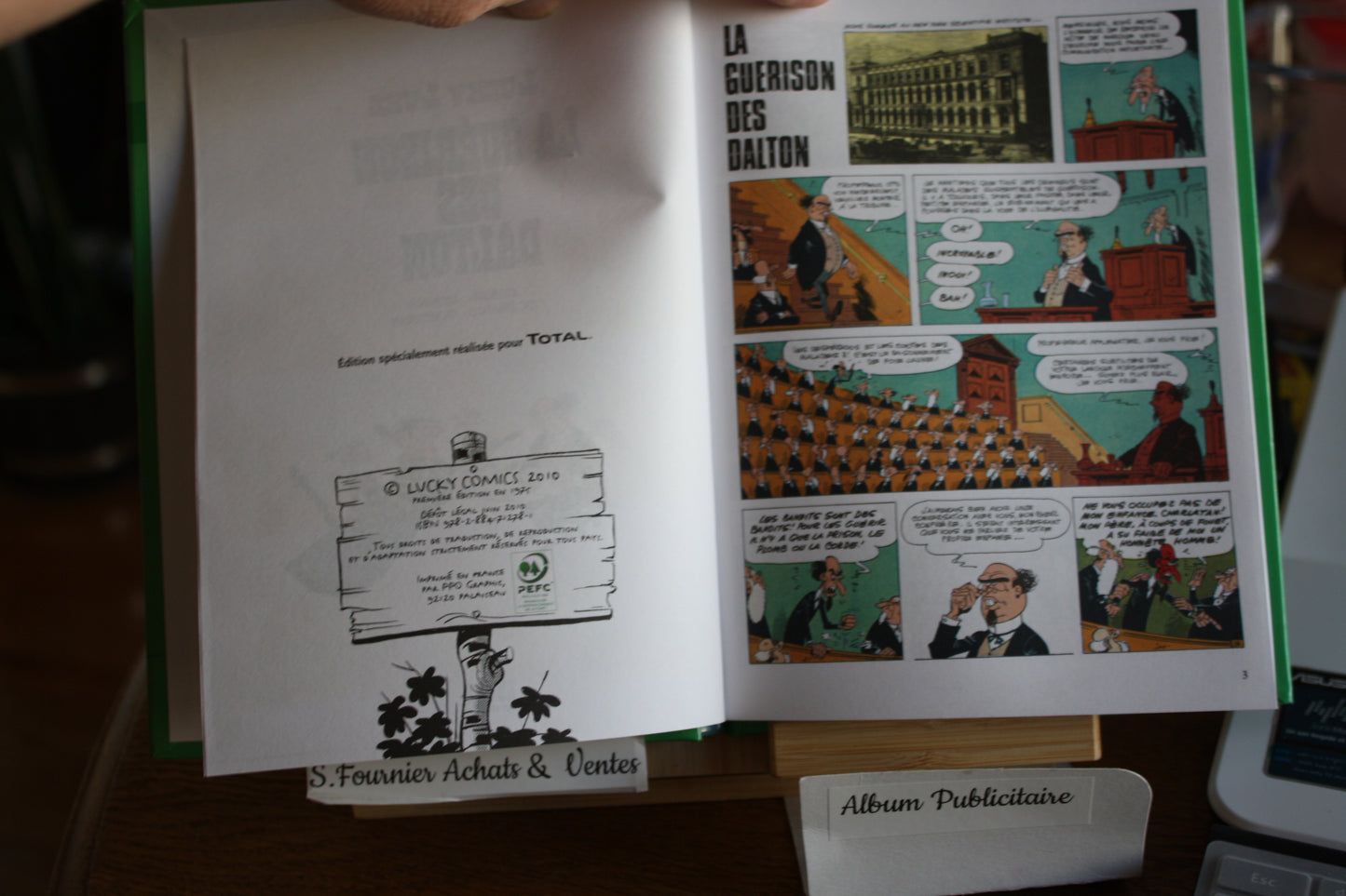 La guérison des Dalton – Lucky Luke – Morris et Goscinny - Lucky comics – Publicitaire - 2010 - Total