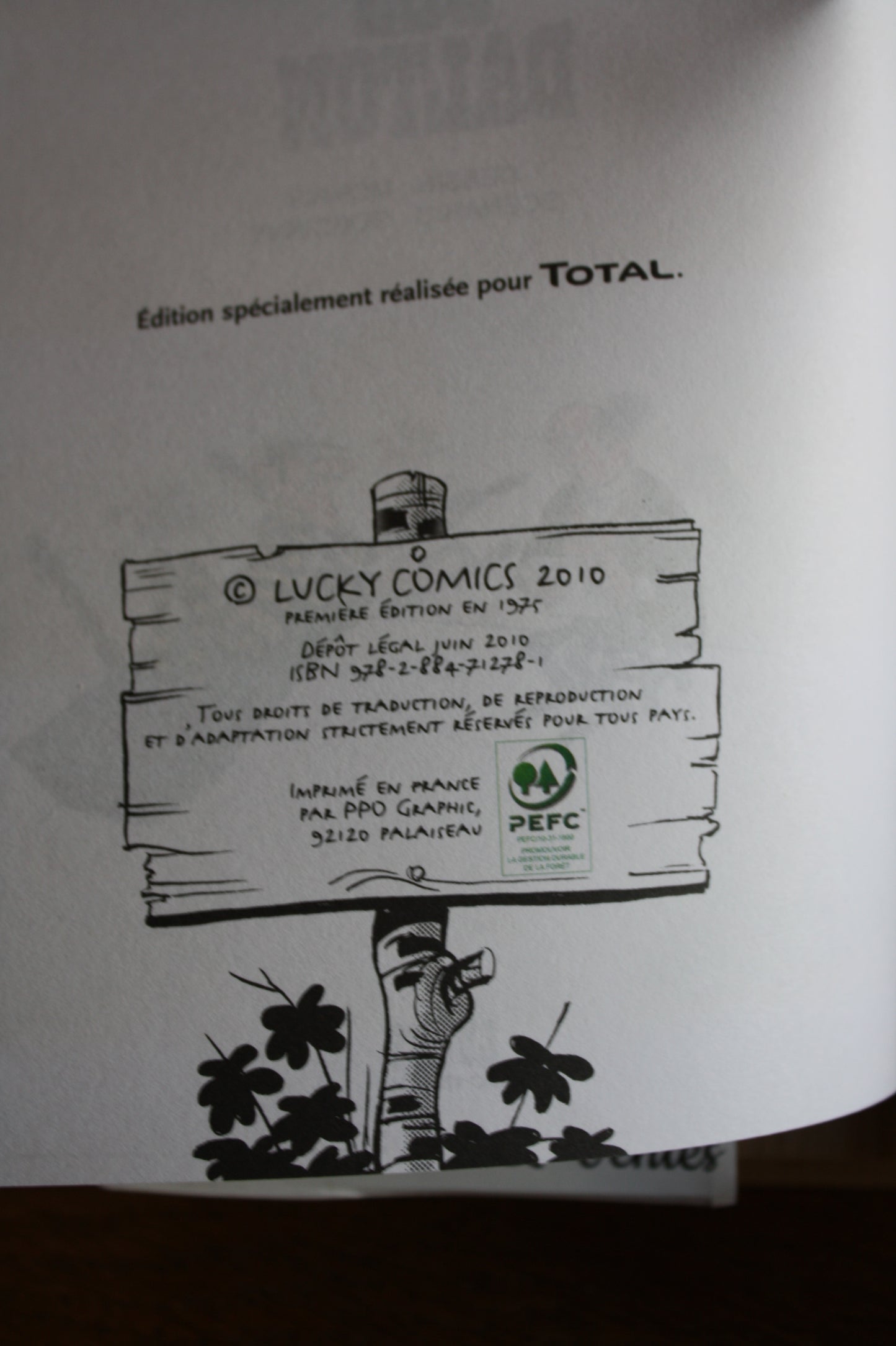 La guérison des Dalton – Lucky Luke – Morris et Goscinny - Lucky comics – Publicitaire - 2010 - Total