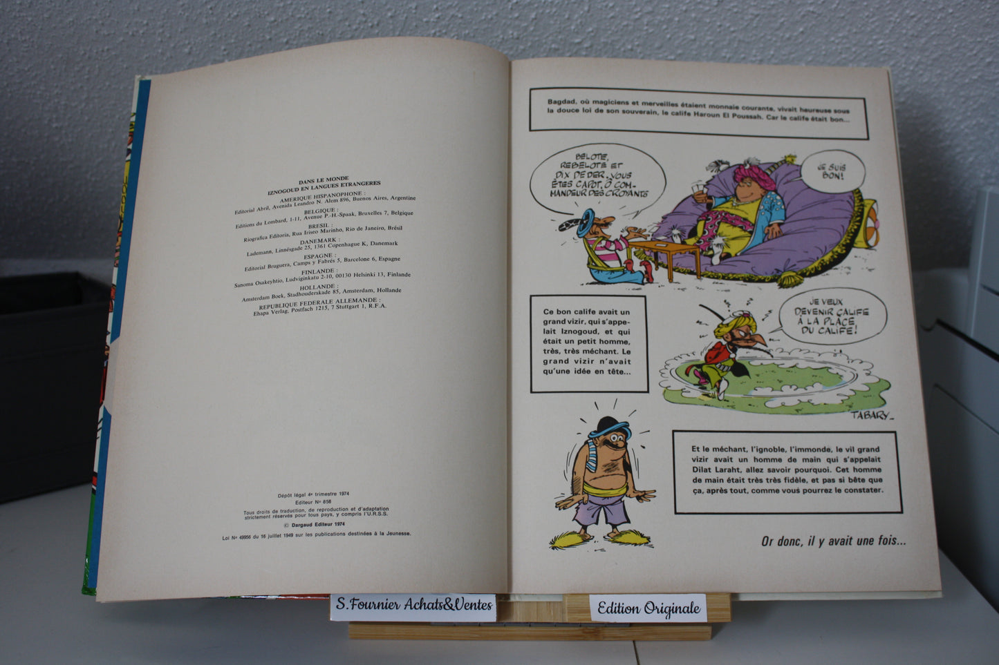 L’acharné – Iznogoud - Goscinny et Tabary - Dargaud editeur - EO - 1974