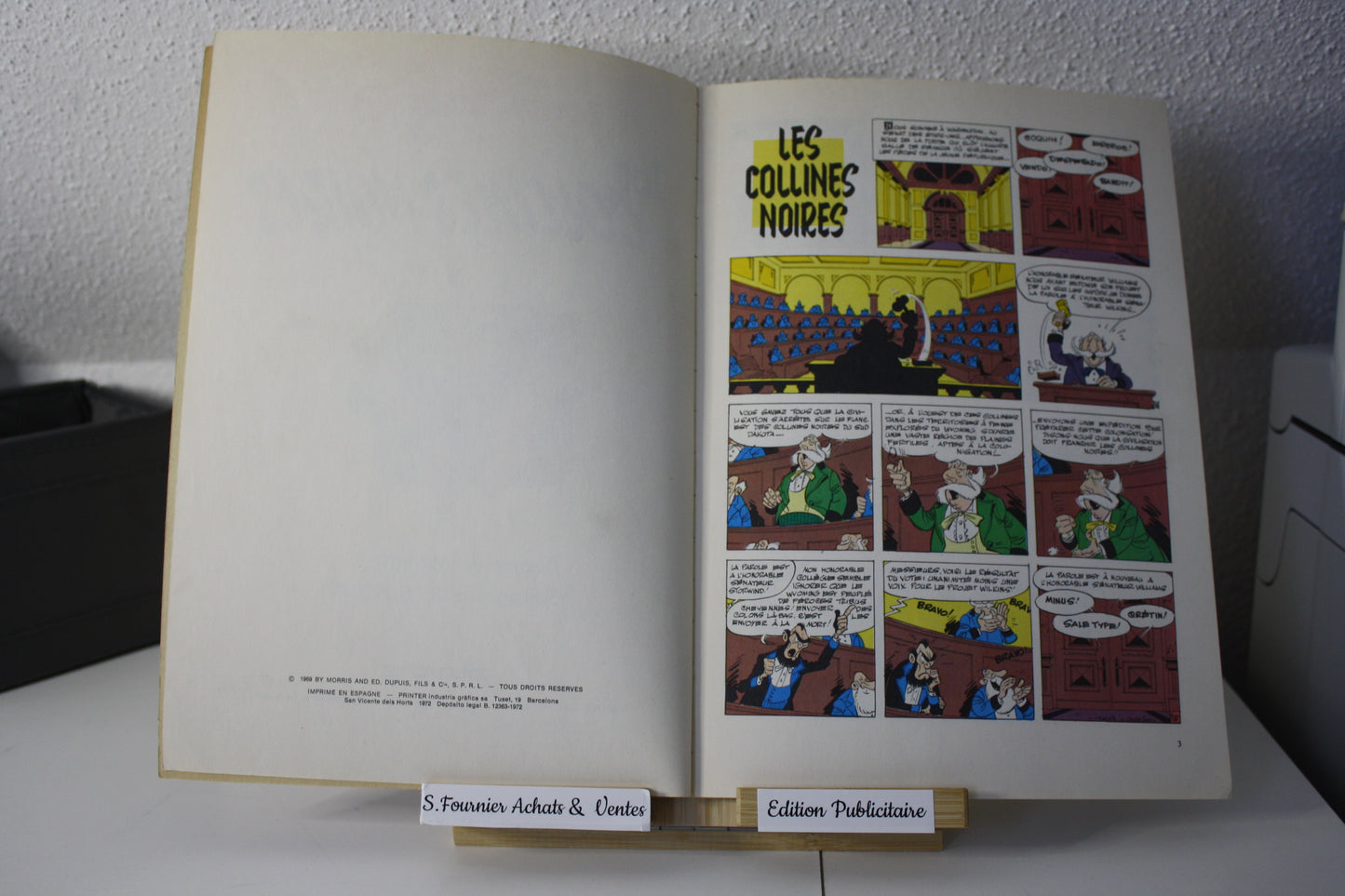 Les Collines Noires – Lucky Luke – Morris Goscinny - Dupuis - Publicitaire - 1972 - Total
