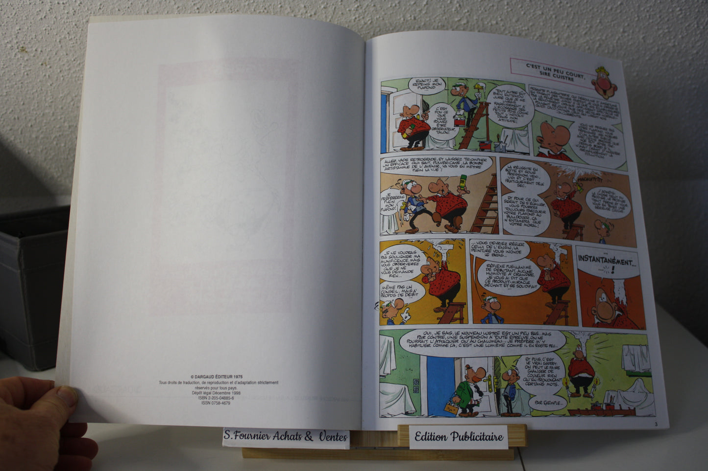 Brave et Honnête – Achille Talon – Greg - Dargaud - Publicitaire - 1998 -3M Systèmes Visuel