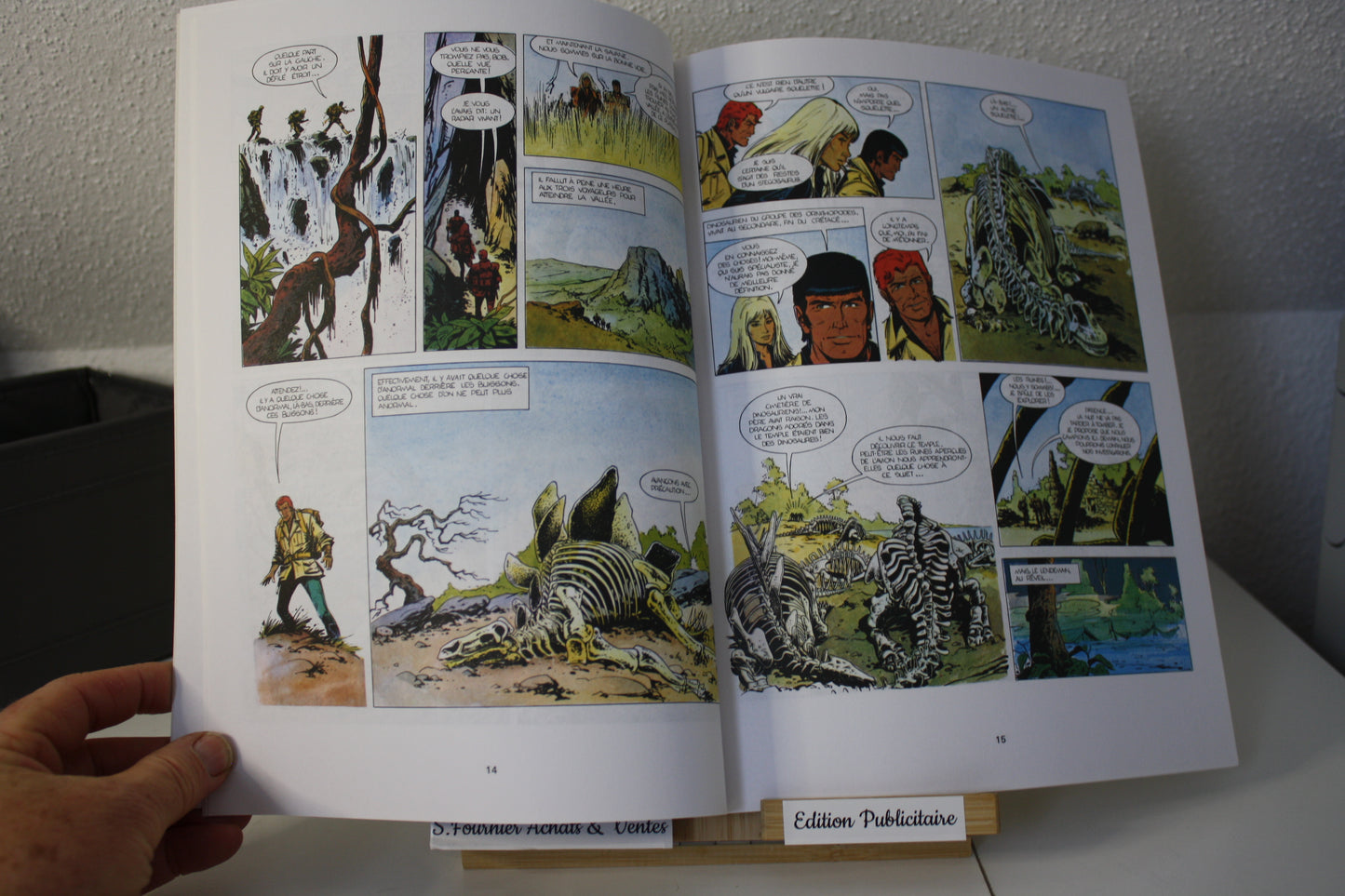 Le temple des dinosaures – Bob Mauranne – vemes Vance - Du lombard - publicitaire - 1998 -3M Systèmes Visuel