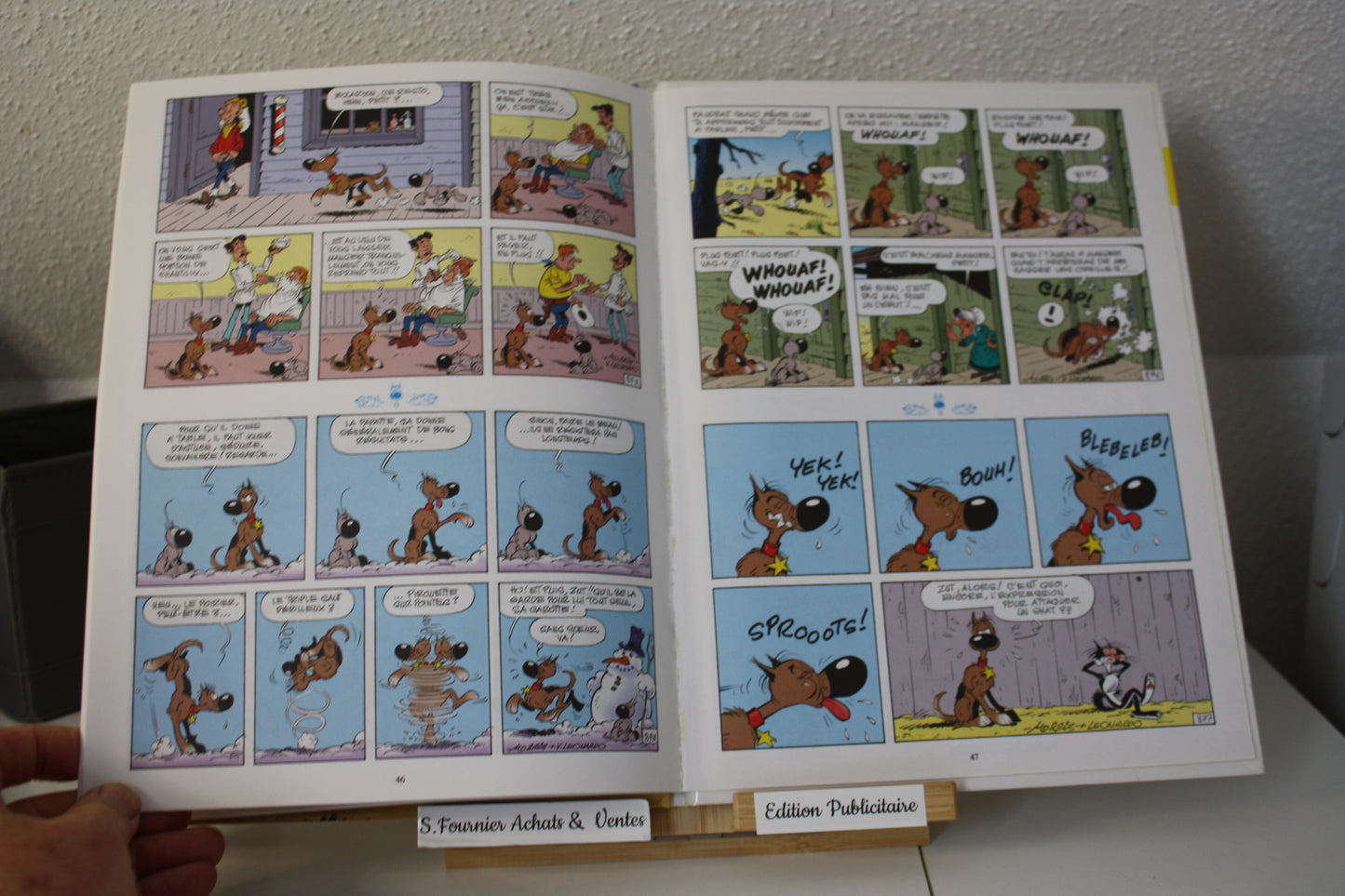 Chien perché – Rantanplan – Morris, Léonardino - Lucky Comics – Publicitaire – 2002 - BP France