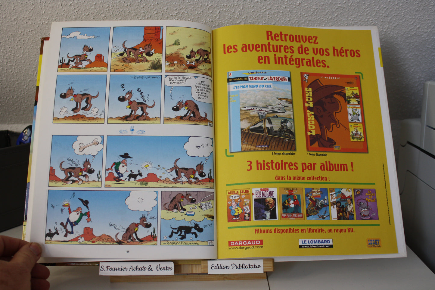 Chien perché – Rantanplan – Morris, Léonardino - Lucky Comics – Publicitaire – 2002 - BP France