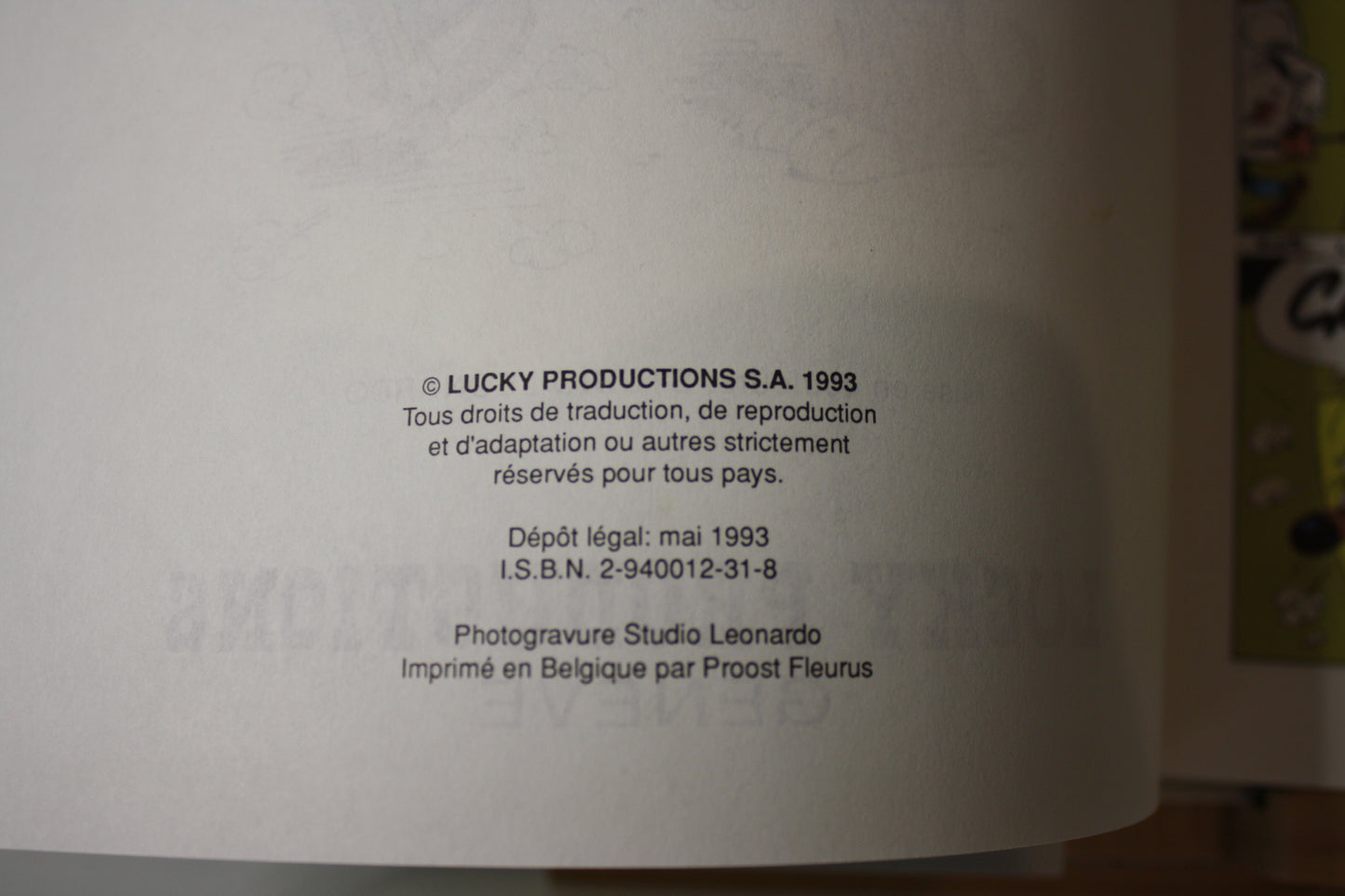 Bêtisier 2 – Rantanplan – Morris, Léonardino - Lucky Production – EO – 1993