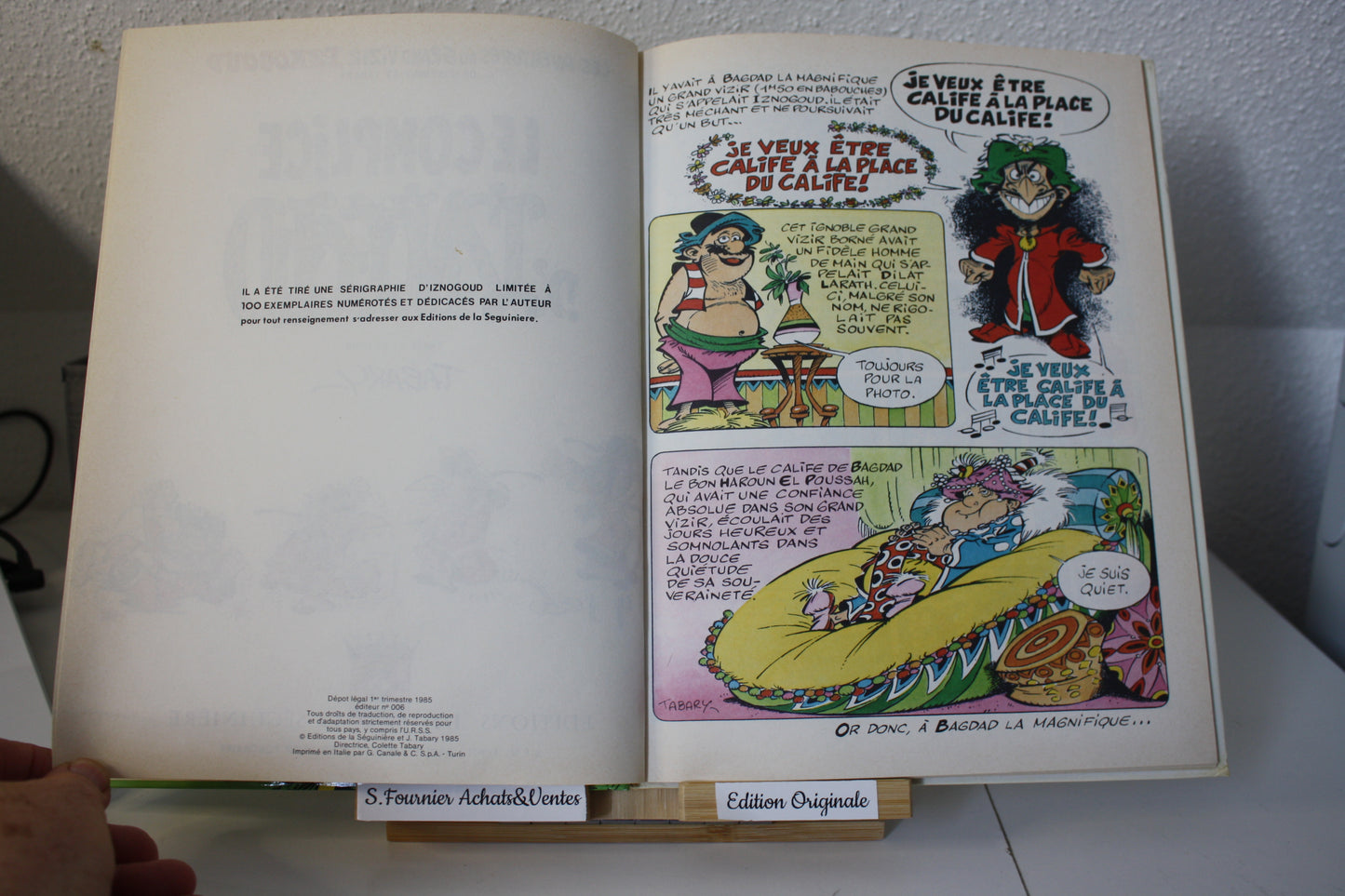 Le complice d’Iznogoud – Iznogoud – Goscinny et Tabary - Edition de la séguinière – EO - 1985