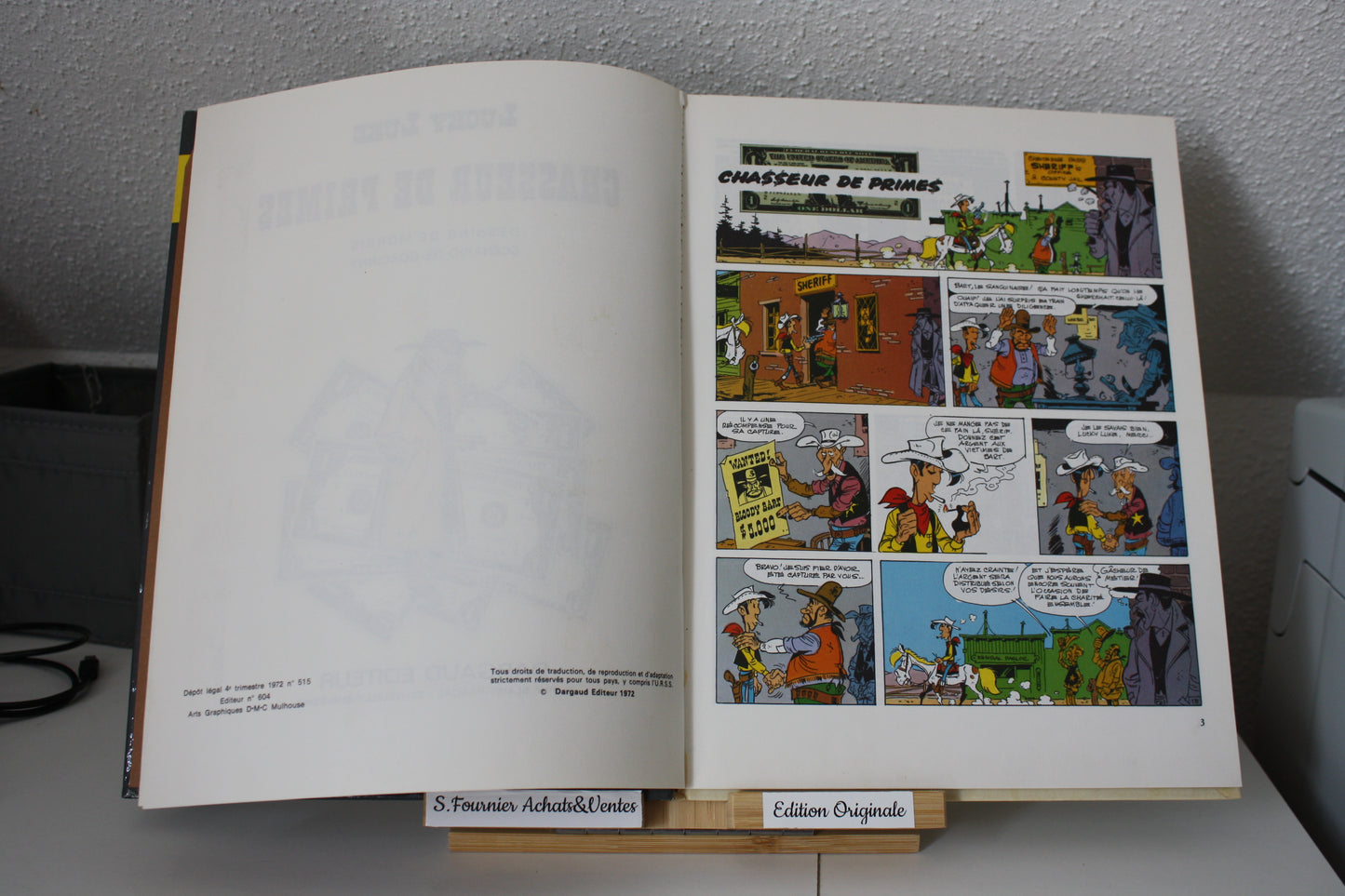 Chasseur de Primes – Lucky Luke – Morris et Goscinny - Dargaud Editeur – EO - 1972