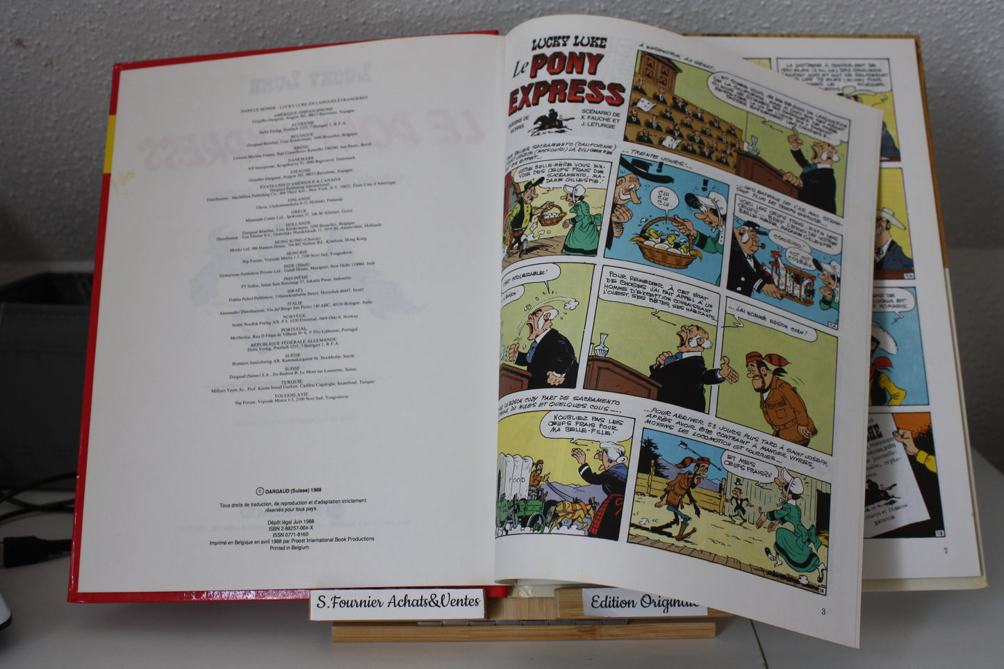 Le Pony Express – Lucky Luke – Morris, Fauche et Léturgie - Dargaud – EO - 1988