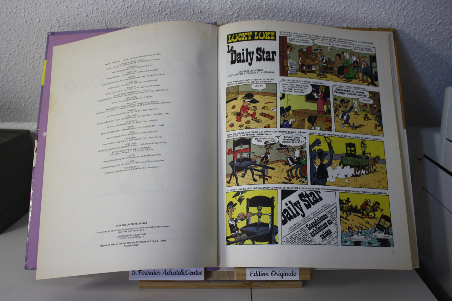 Le Daily Star – Lucky Luke – Morris, Fauche et Léturgie - Dargaud - EO - 1984