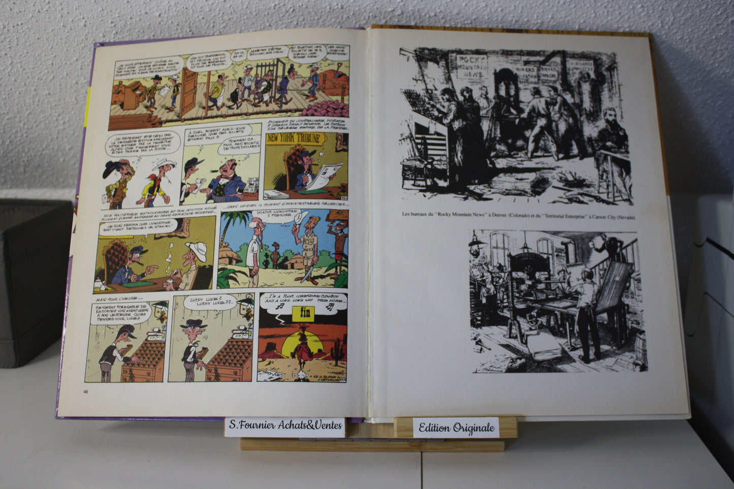 Le Daily Star – Lucky Luke – Morris, Fauche et Léturgie - Dargaud - EO - 1984