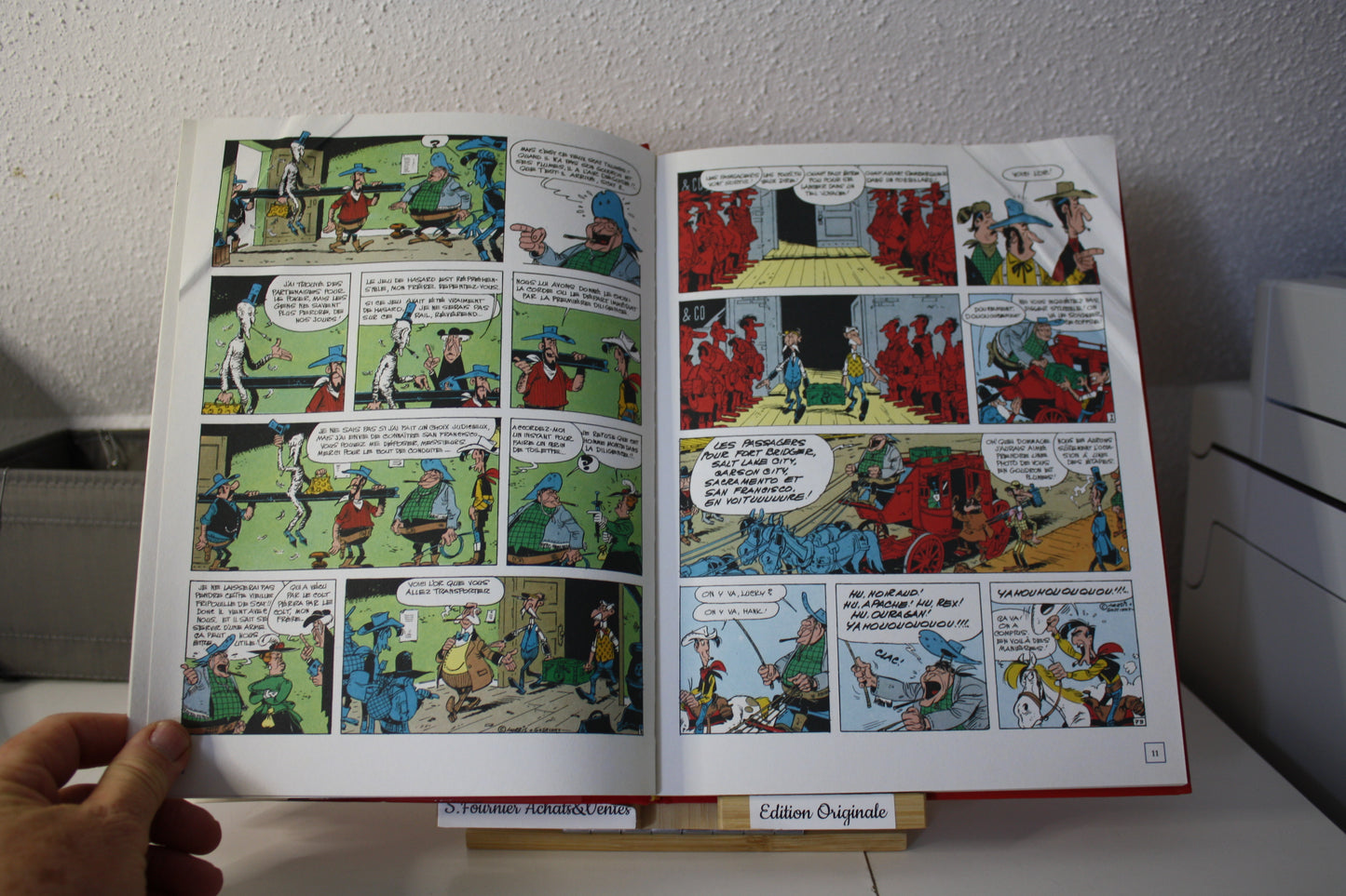 Les dessous de la Création la Diligence/Le pied tendre – Lucky Luke – Caroline Richter bonini - Edition Atlas – Réédition - 2009 + ex libris