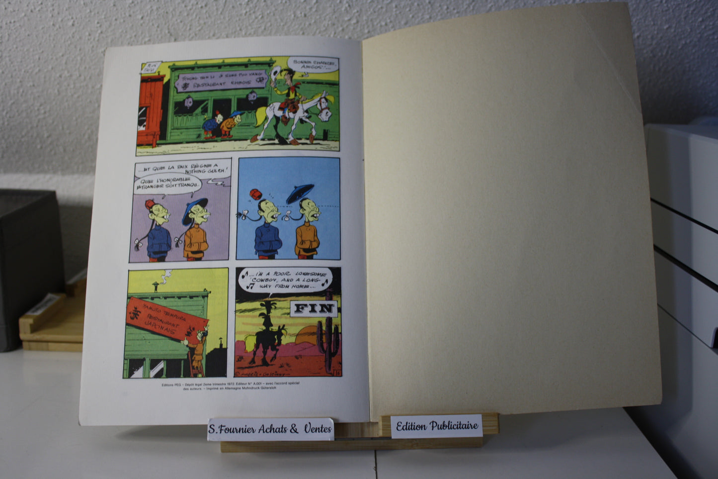 La Bataille du riz – Lucky Luke – Morris et Goscinny - Dupuis - Publicitaire - 1972 - Total