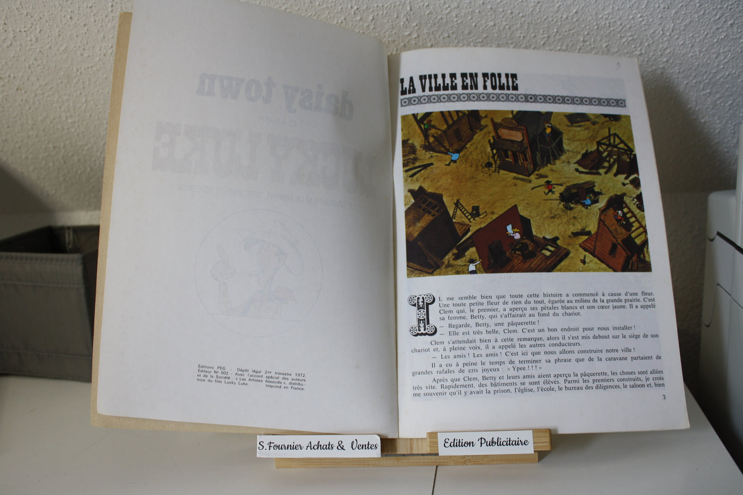 Daisy Town d’après le film – Lucky Luke – Morris et Goscinny - PEG - Publicitaire - 1972 - Total