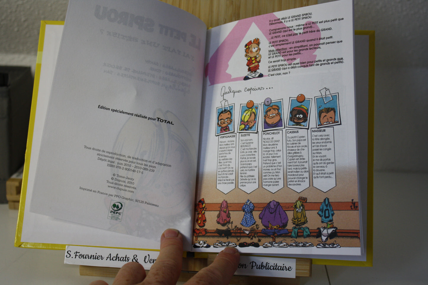 J’ai fait une bêtise ? – Le petit spirou - tome et janry - Dupuis - Publicitaire - 2010 – Total