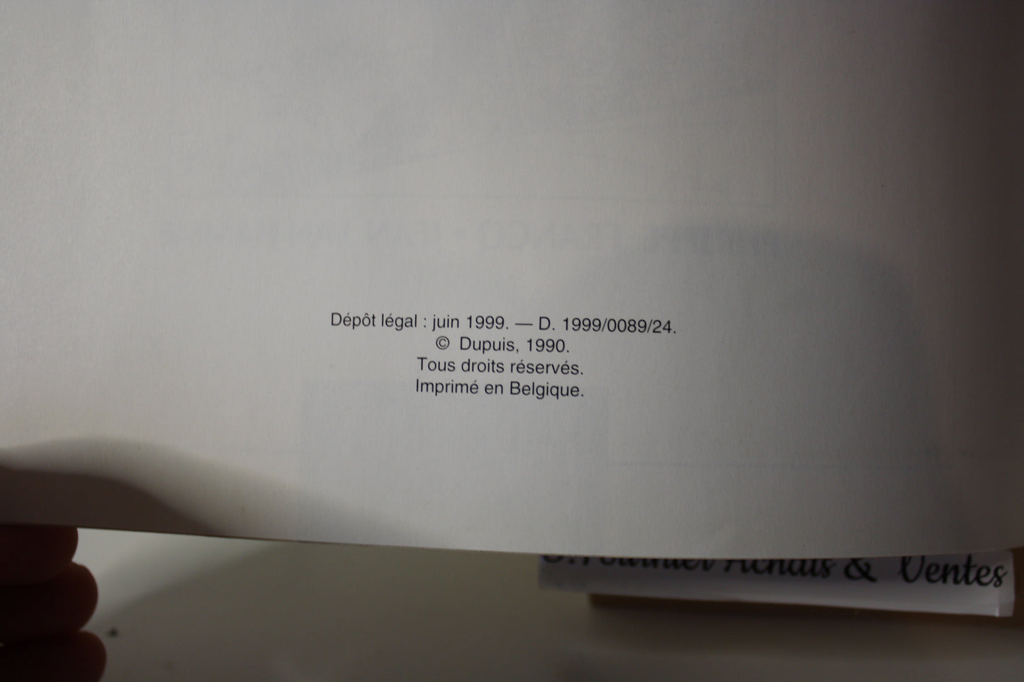 L’héritier – Largo Winch – Francq et Van Hamme - Dupuis - Publicitaire – 1999 - Kodak