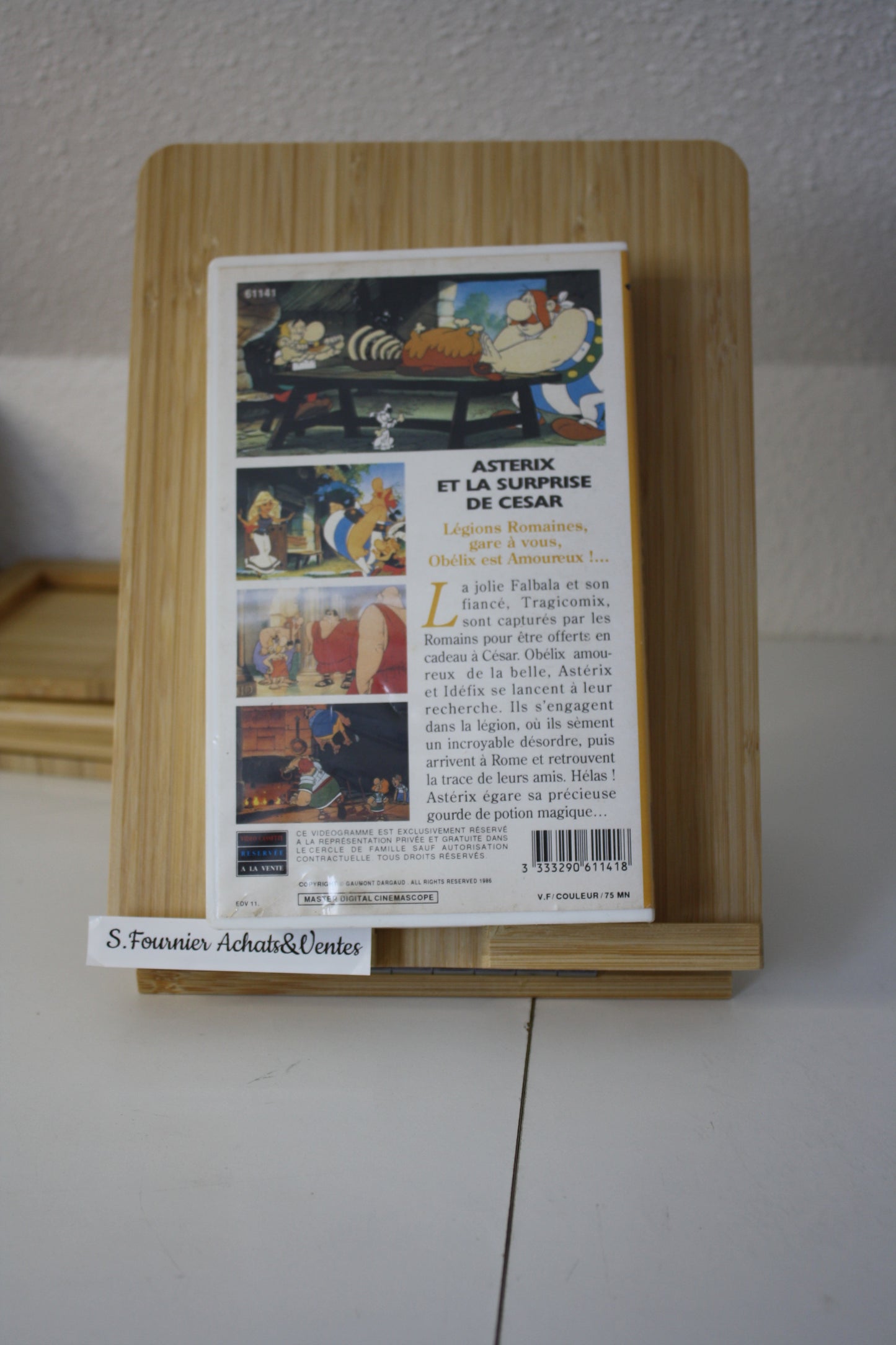 La surprise de César – Astérix – Goscinny Uderzo - Albert René - Objet dérivé - 1993 - Cassette VHS