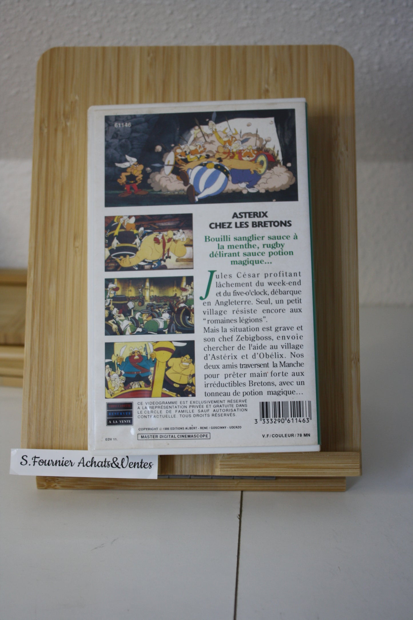 Asterix chez les bretons – Astérix – Goscinny Uderzo - Albert René - Objet Dérivé - 1993 - Cassette VHS
