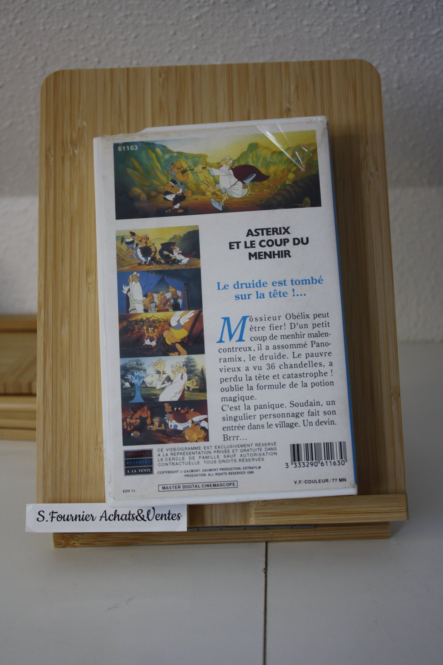 Le coup du menhir – Astérix – Goscinny Uderzo - Albert René - Objet dérivé - 1993 - Cassette VHS