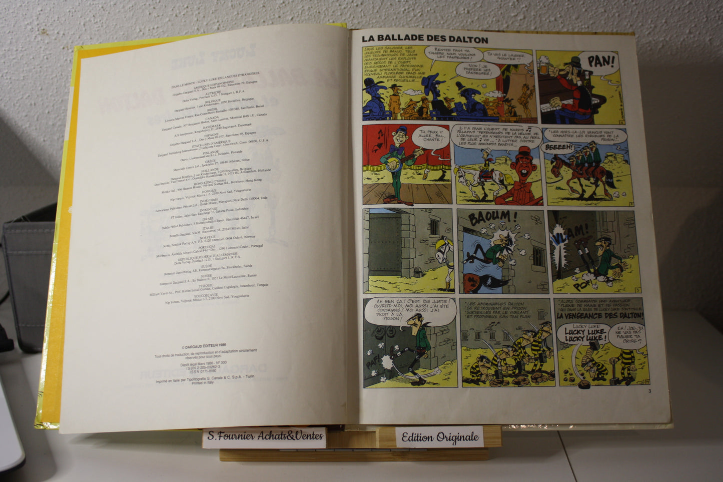 La ballade des Daltons et autres histoires – Lucky Luke – Morris - Dargaud - EO – 1986