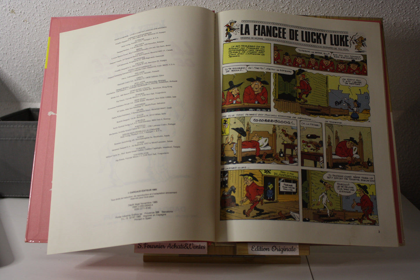 La fiancée de Lucky Luke – Lucky Luke – Moriis et Vidal - Dargaud - EO – 1985