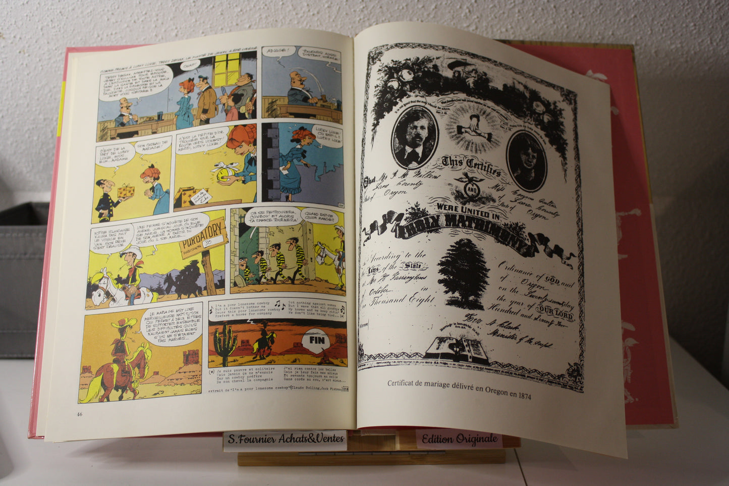 La fiancée de Lucky Luke – Lucky Luke – Moriis et Vidal - Dargaud - EO – 1985
