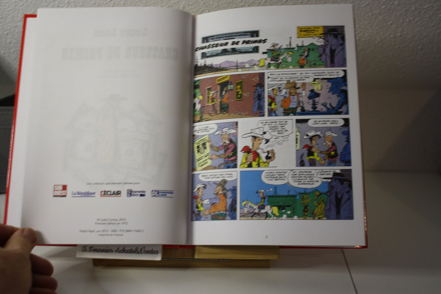 Chasseur de primes – Lucky Luke – Morris - Journaux du Sud Ouest - Publicitaire - 2016 - 70 ans